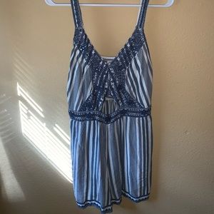 Striped romper